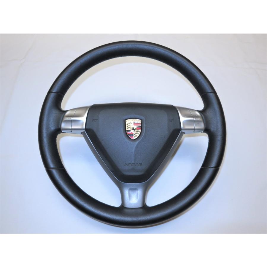 美品! 997 ポルシェ 911 987 純正 革 ステアリング ハンドル スイッチ