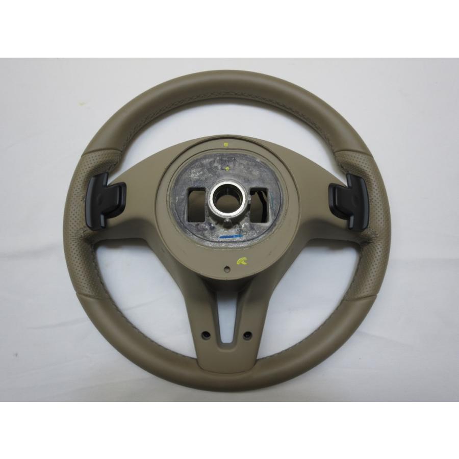 希少ベージュ! C204 ベンツ 純正 革 ステアリング スイッチ A218 460