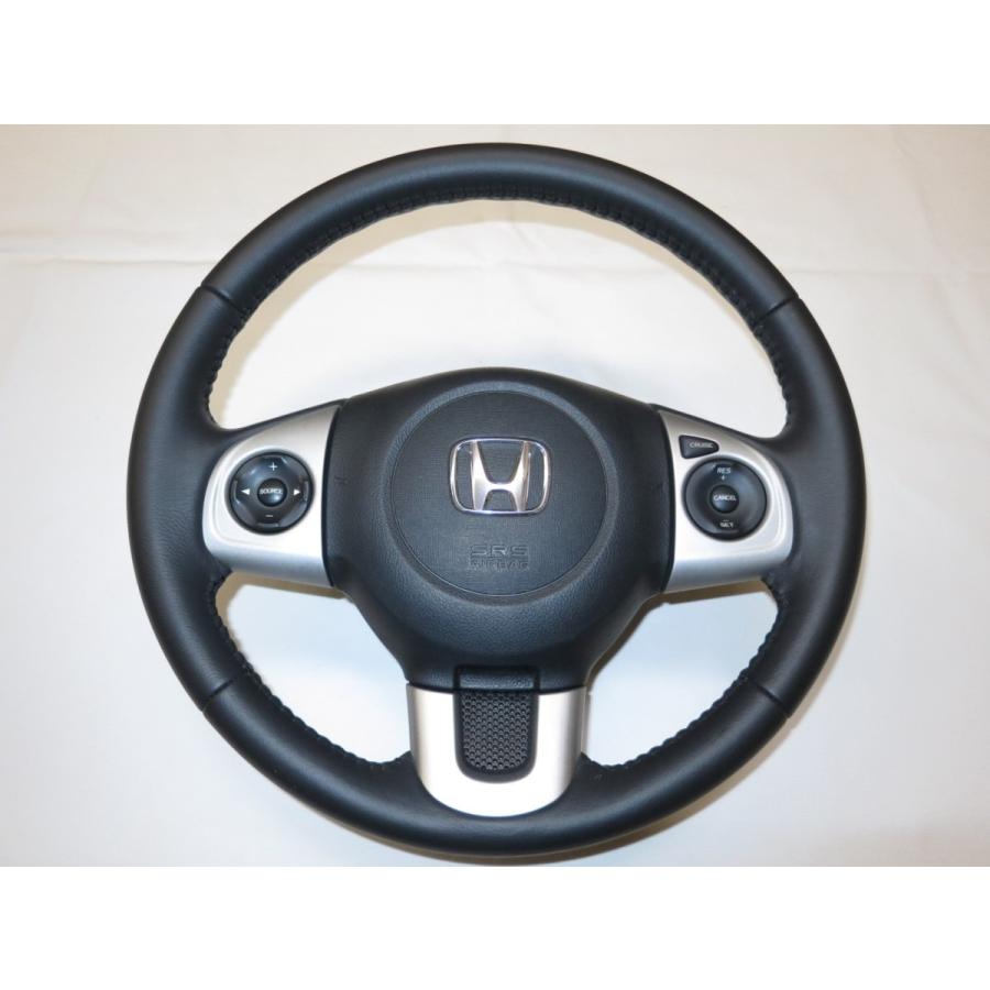 希少! N-BOX JF1 JF2 純正 革 ステアリング 運転席 エアバック エアー