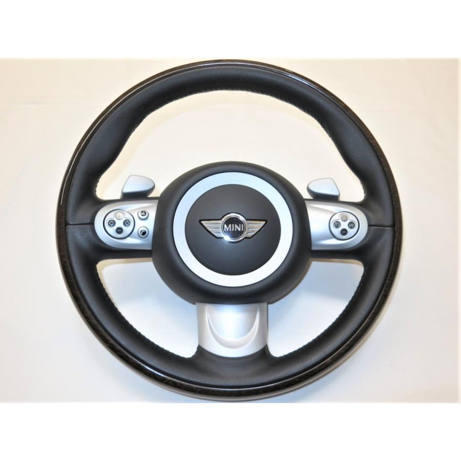 ミニ　ステアリング　エアバッグ付き　 希少3本スポーク! パドル付! ミニ MINI ME14 R55 R56 R57 BMW 純正