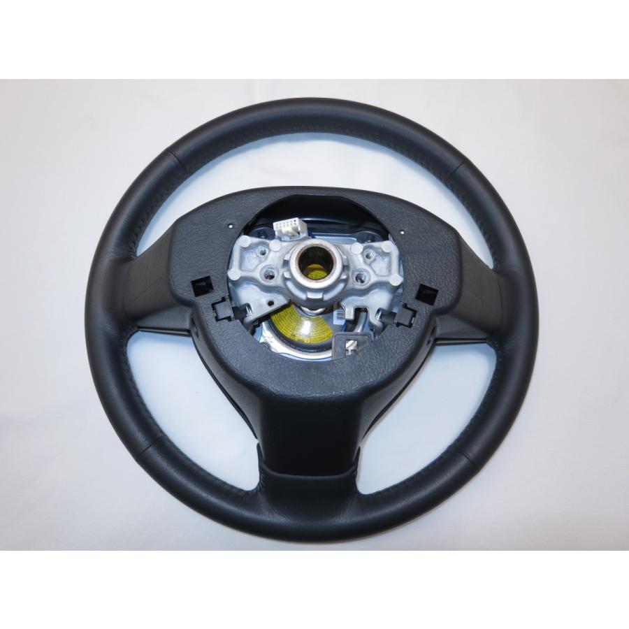 コンテ L575S 純正 革 ステアリング ハンドル エアバック エアバッグ