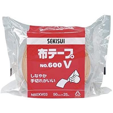 セキスイ 積水化学 布テープ No.600V 50mm×25m 30巻 N60XV03 1箱 個