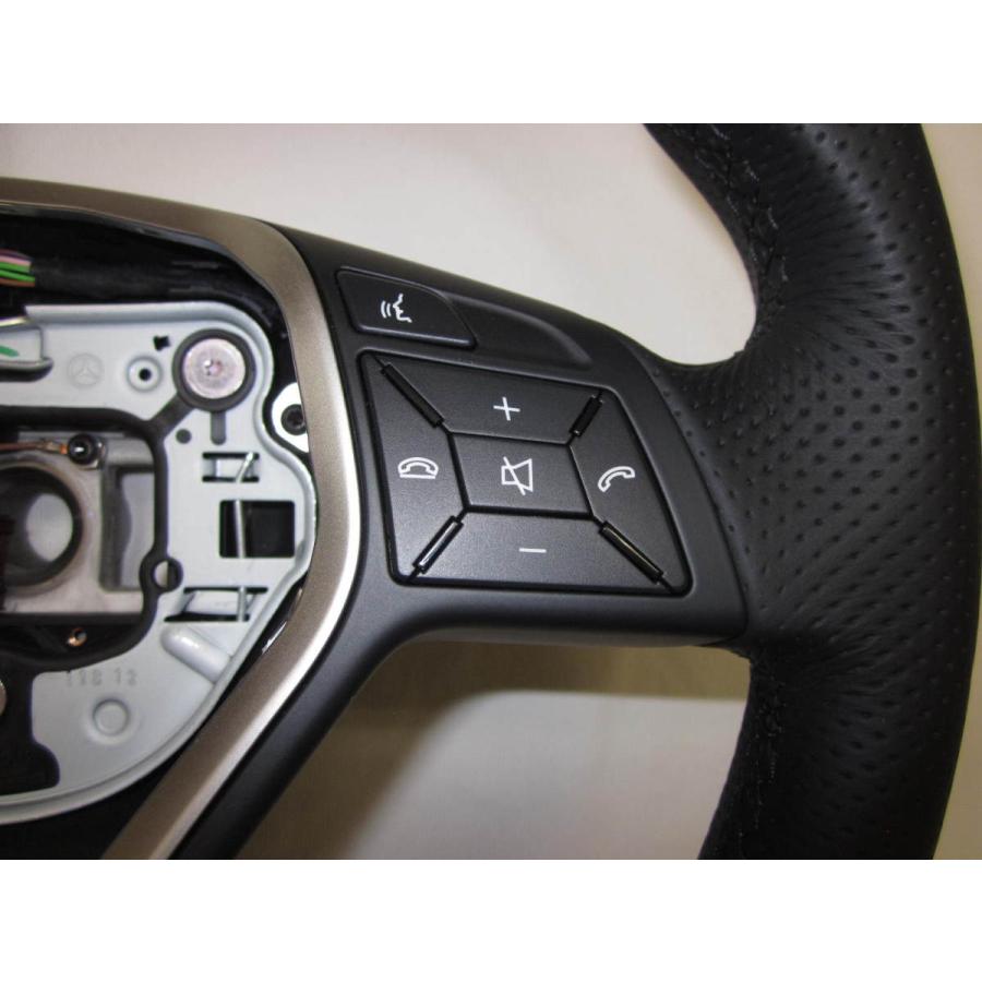 W204 ベンツ 純正 革 ステアリング ハンドル スイッチ W207 W218 A218