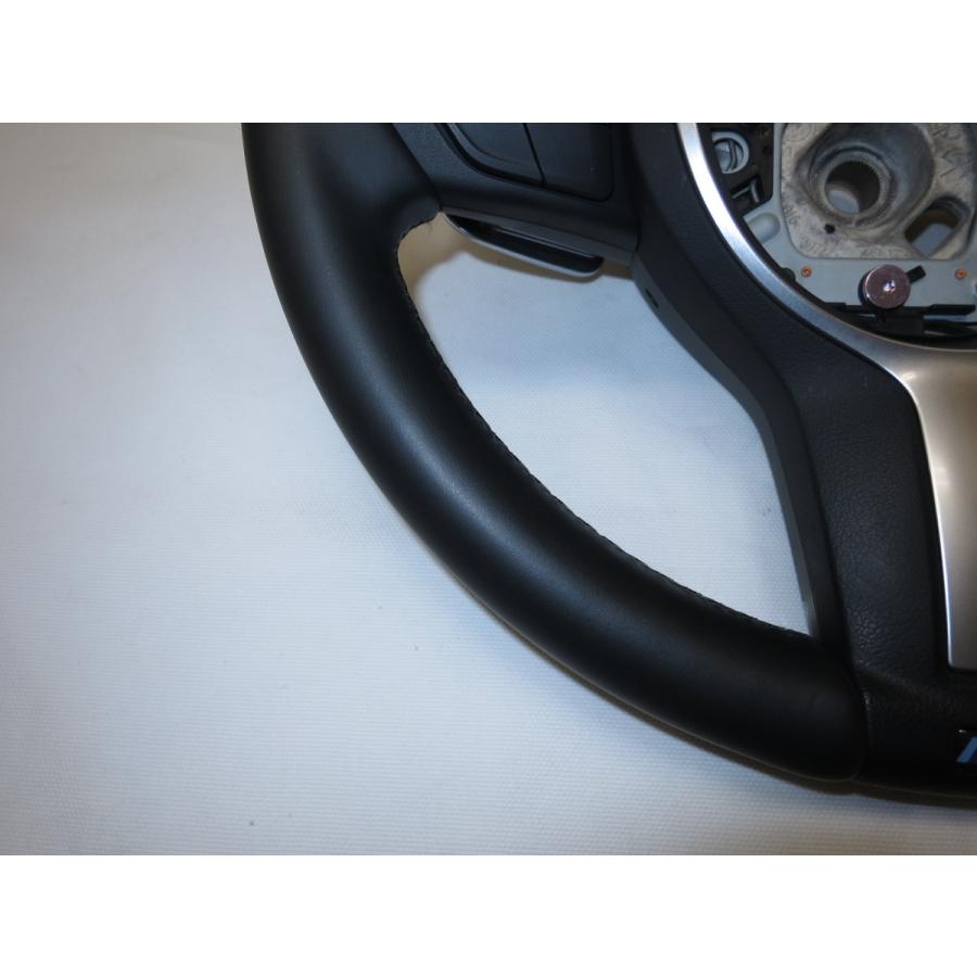 希少!パドルシフト付!! F31 320i BMW純正 革 ステアリング ハンドルF30