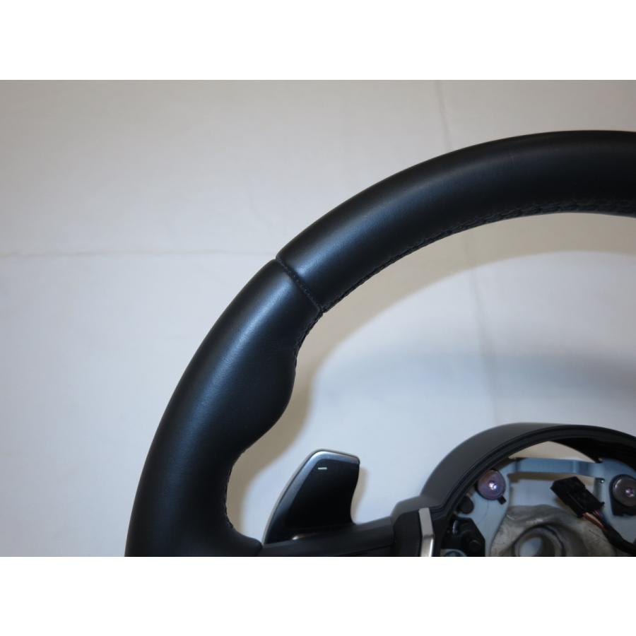 希少!パドルシフト付!! F31 320i BMW純正 革 ステアリング ハンドルF30