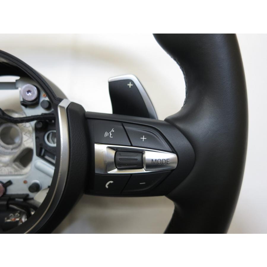 希少!パドルシフト付!! F31 320i BMW純正 革 ステアリング ハンドルF30