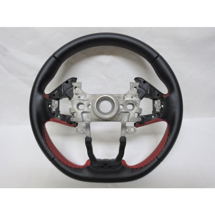 美品! シビック FK8 タイプR TYPE-R 純正 革 ステアリング ハンドル