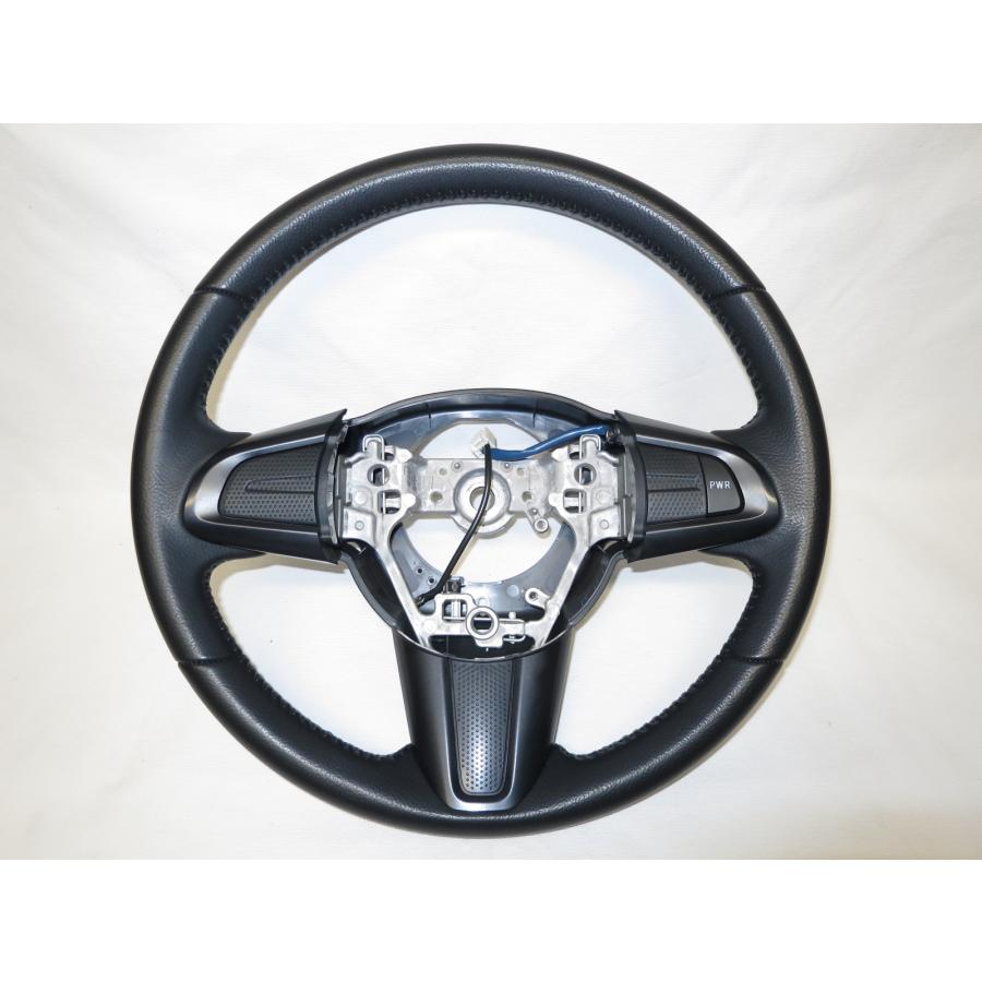 レザーステアリング　ステアリングホイール　アンティーク飾り　ステアリング JURAN PISTONWORKSステアリング ディンプルレザー 35Φ 65mmディープ