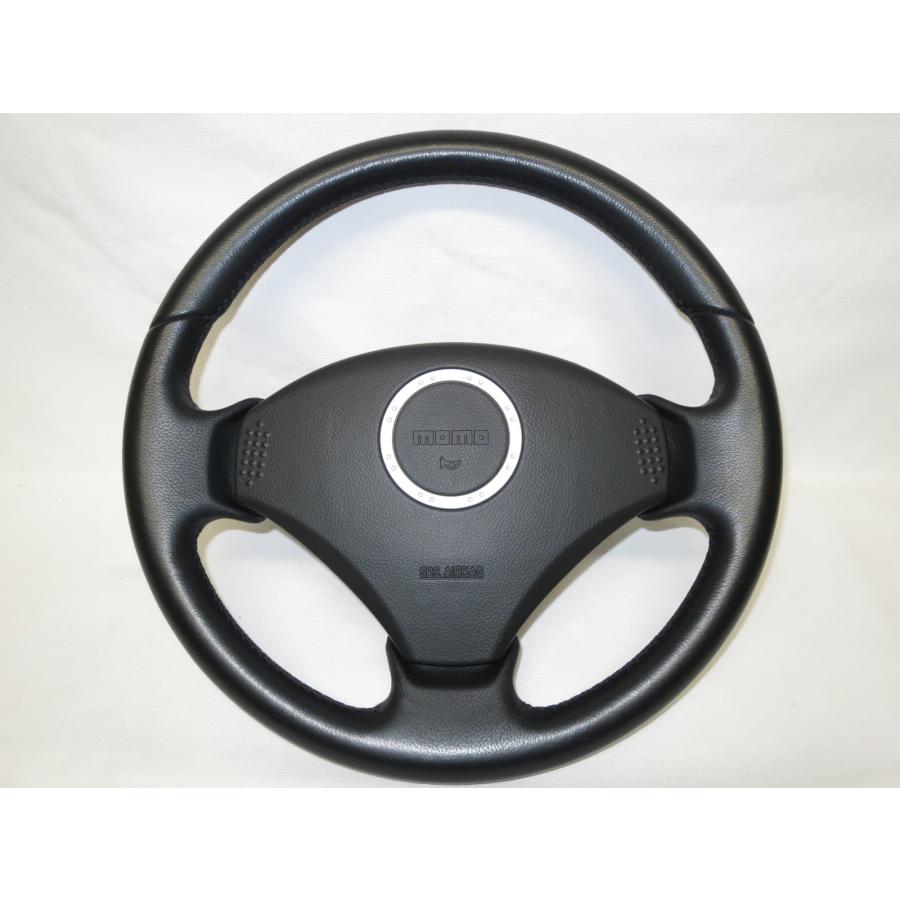 美品! ラパン HE21S SS モモ MOMO 革 ステアリング ハンドル エア