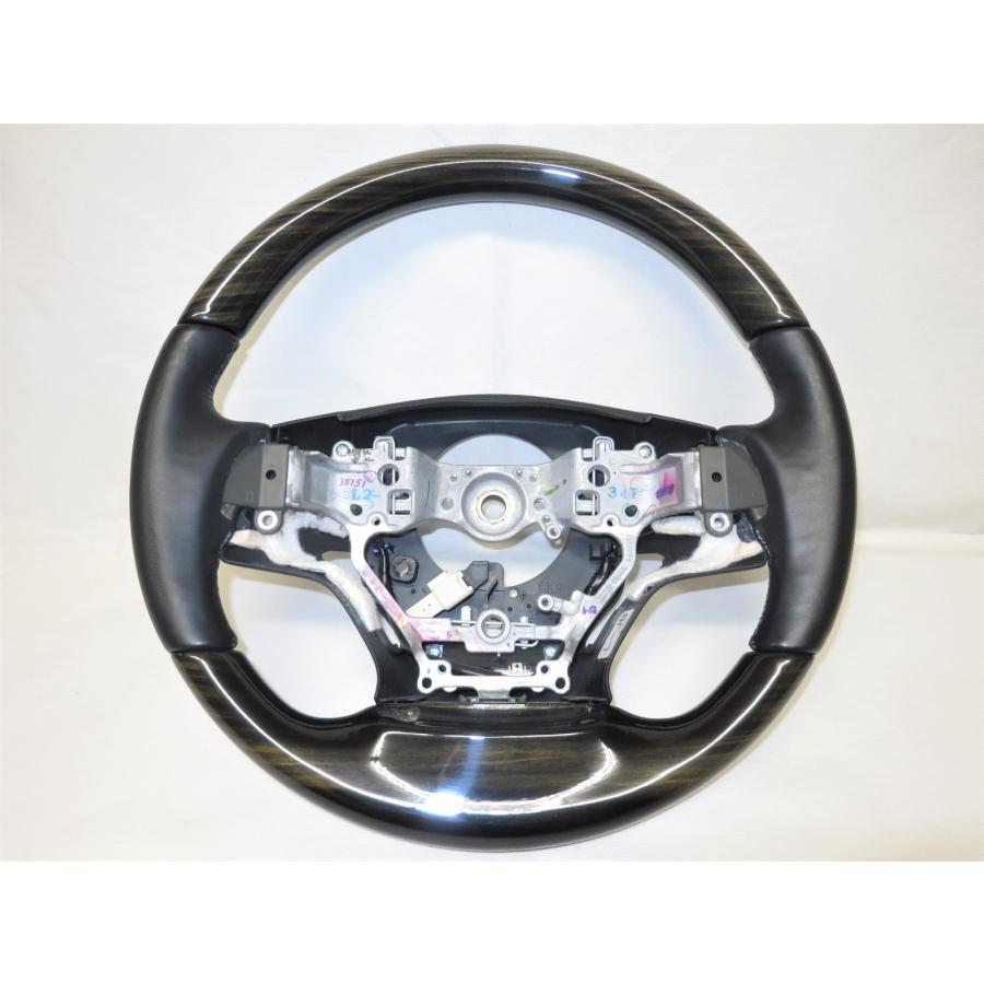 希少! 縞杢（アガチス／ブラック）LSレクサス 後期 純正 黒革 ウッド