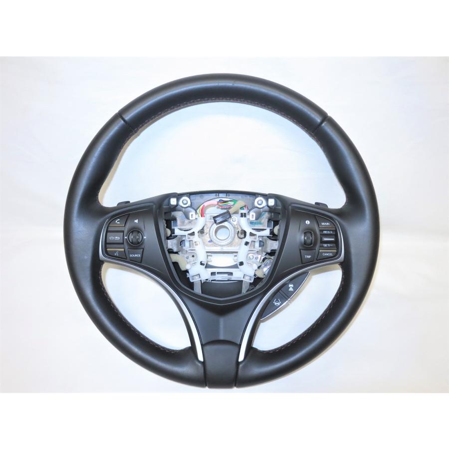 ホンダ レジェンド KC2 純正ハンドル 新車外し レジェンド KC2 純正 革 ステアリング ハンドル アダプティブクルーズ