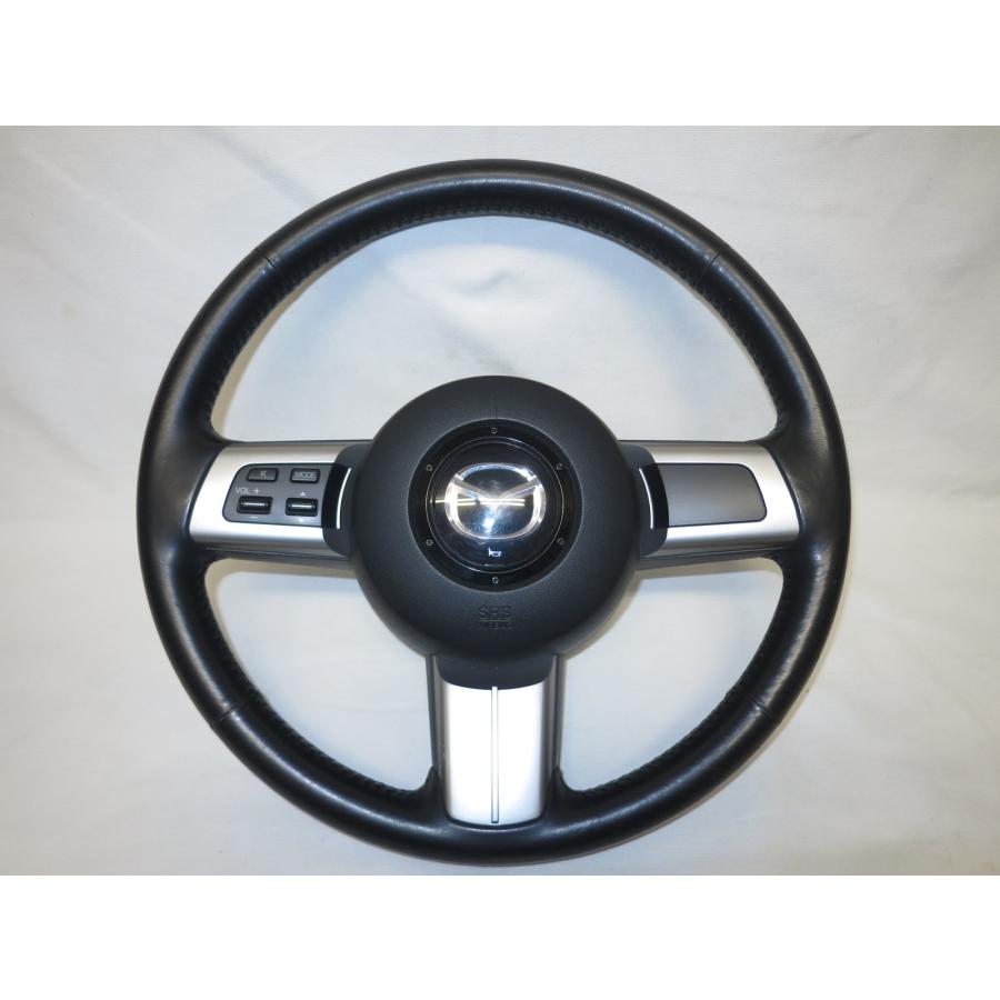 ロードスター NCEC NC 純正 革 ステアリング ハンドル エアバック エア