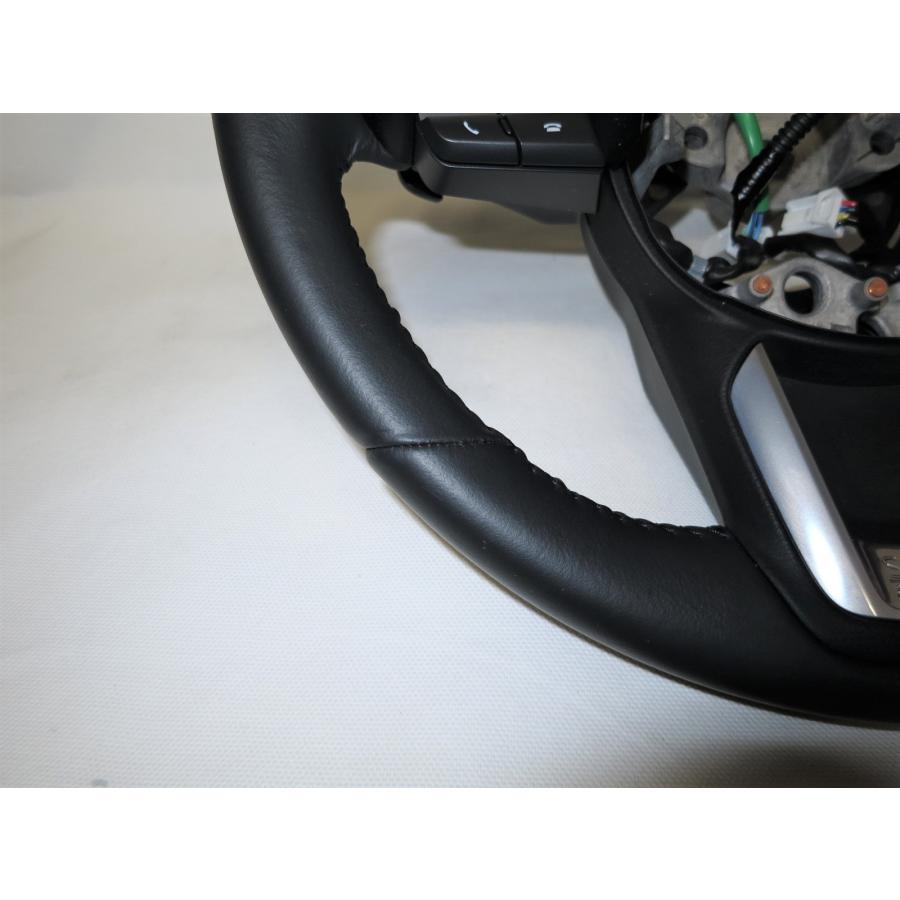 美品! ヒーター付! CX3 CX-3 DK 純正 革 ステアリング ハンドル