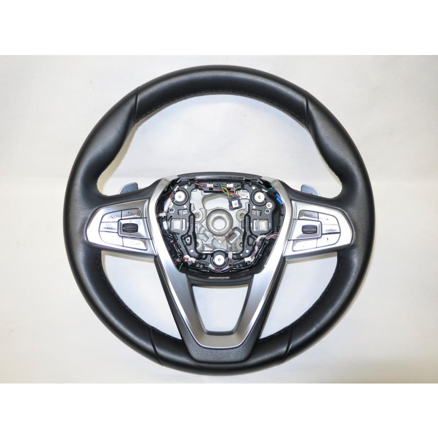 美品! パドル付! G11 7シリーズ BMW 純正 Mスポーツ 革 ステアリング