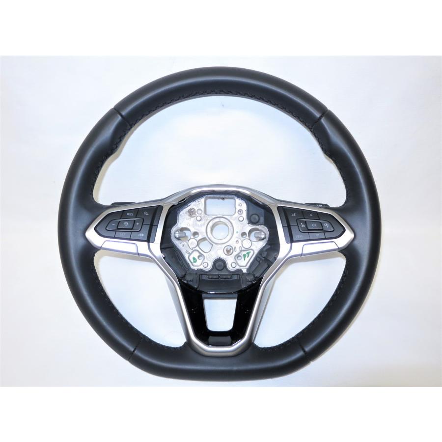 美品! パドル付! T-Cross Tクロス ワーゲン 純正 革 ステアリング