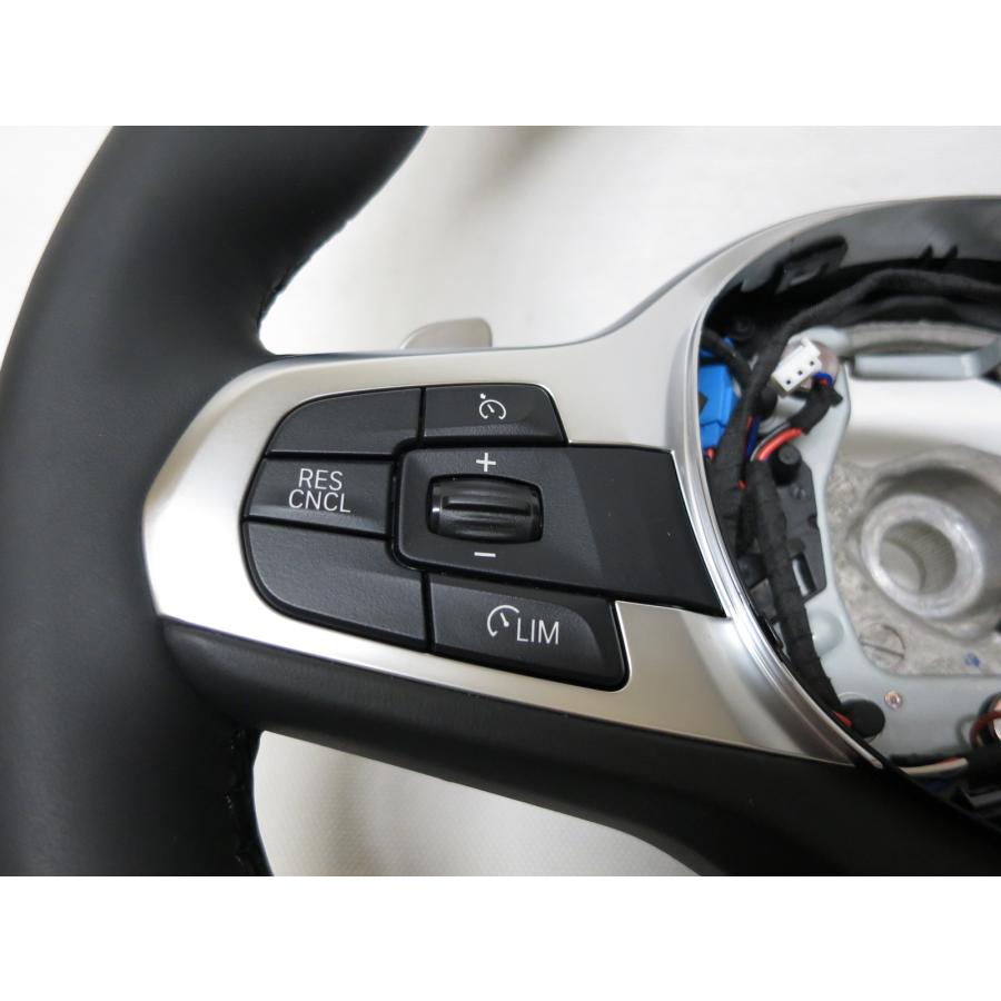 新同! パドル!&ヒーター付! G06 BMW X6 M50i 純正 革 ステアリング