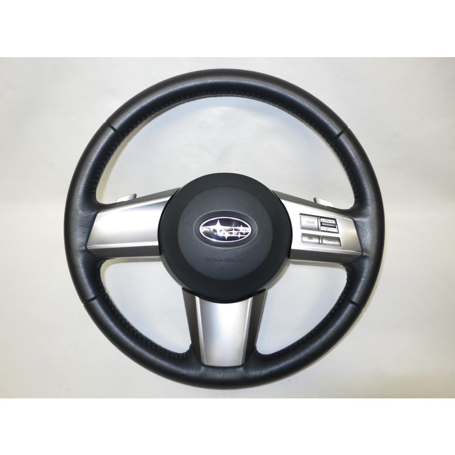希少!パドル付き! レガシー レガシィ BM9 BR9 純正 革 ステアリング