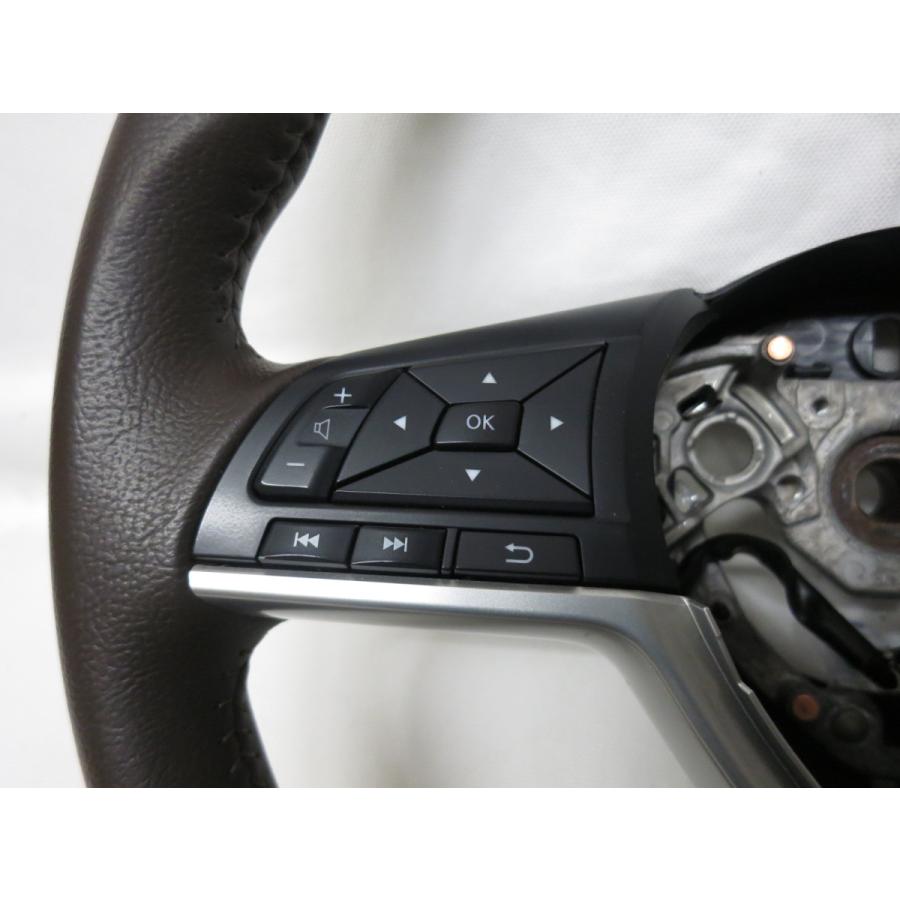 GRB純正 本革レザー　ステアリング　ハンドル GRB/GRF/GVB/GVF インプレッサ WRX STI オールレザーステアリング D型
