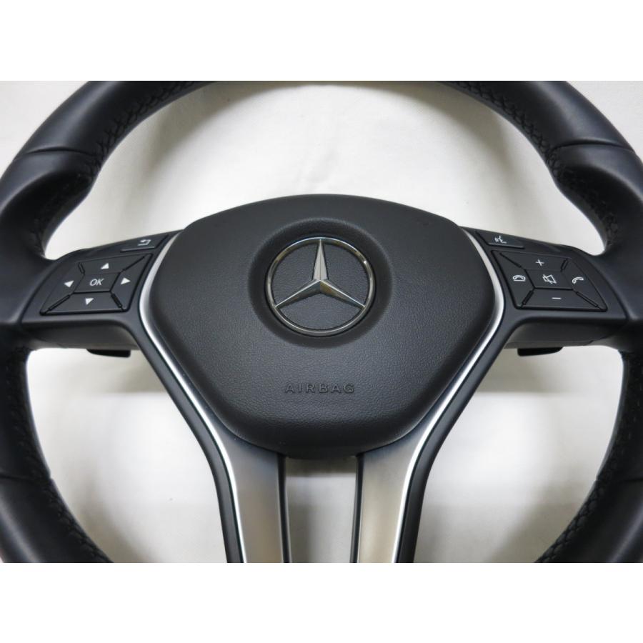 W246 ベンツ 純正 革 ステアリング ハンドル エアバック エアーバック 