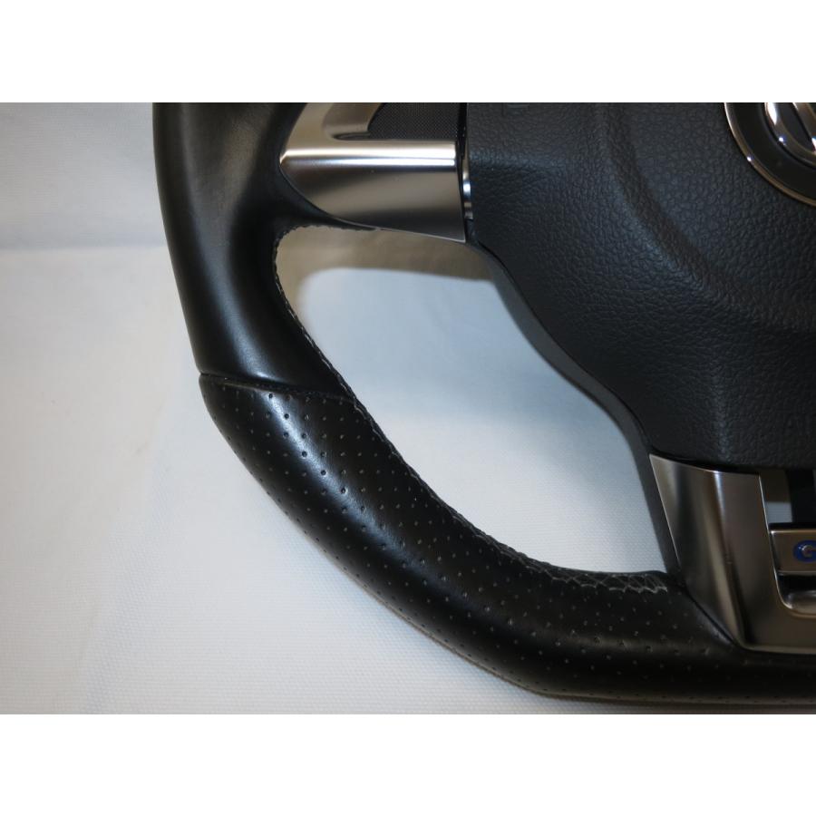 美品!!D型!ポロ GT 6R 純正 革 ステアリング 運転席 エアバック カバー