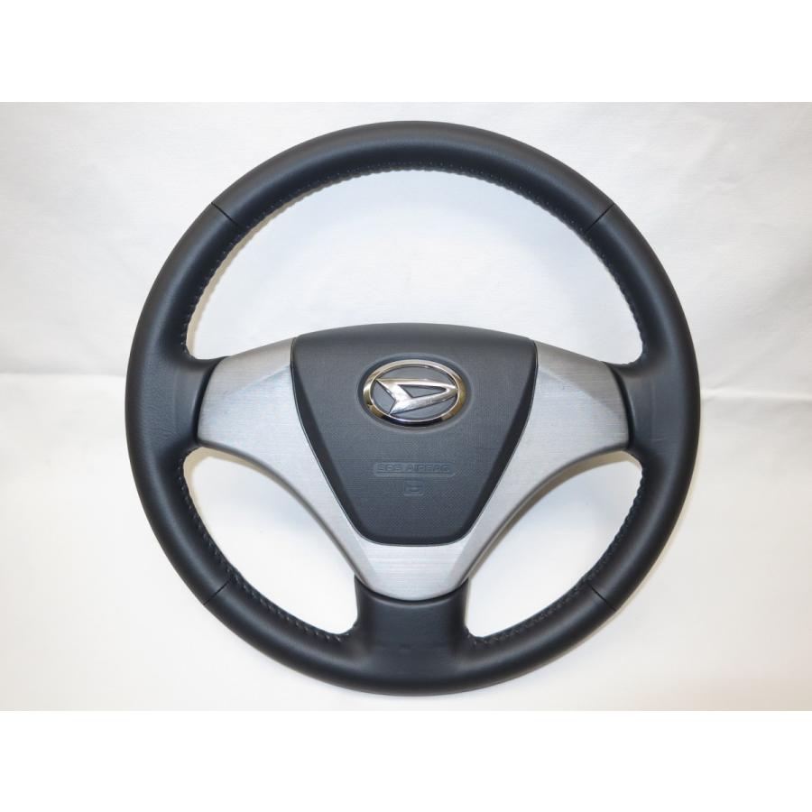 ムーブ ムーヴ カスタム LA100S 純正 革 ステアリング ハンドル エア