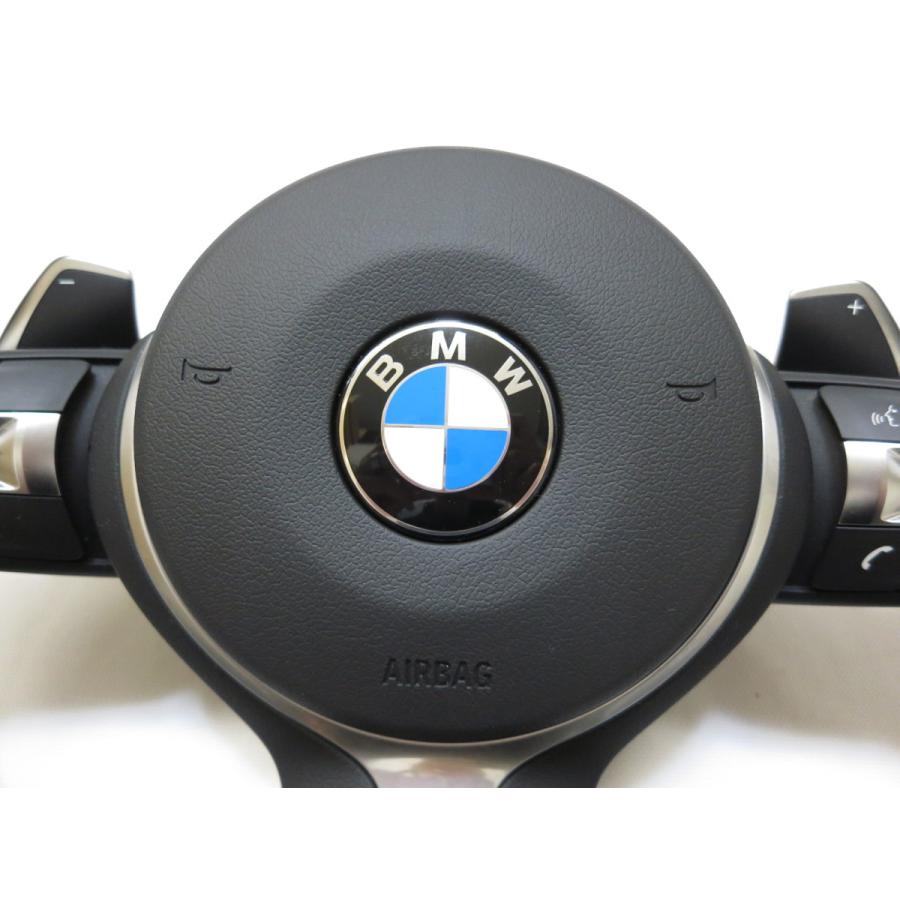 希少パドル付! F30 Mスポーツ 純正 革 ステアリング ハンドル エア