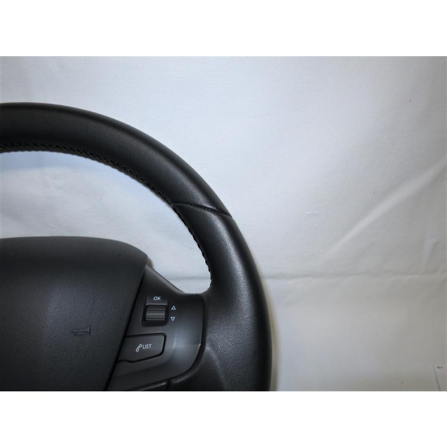 美品!小径! 34パイ! プジョー 208 2008 純正 革 ステアリング エア