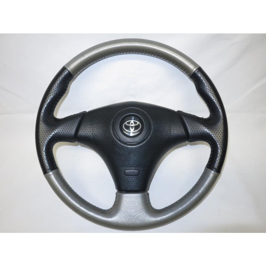 ヴィッツ NCP13 純正 革 ステアリング ハンドル エアバック エアー