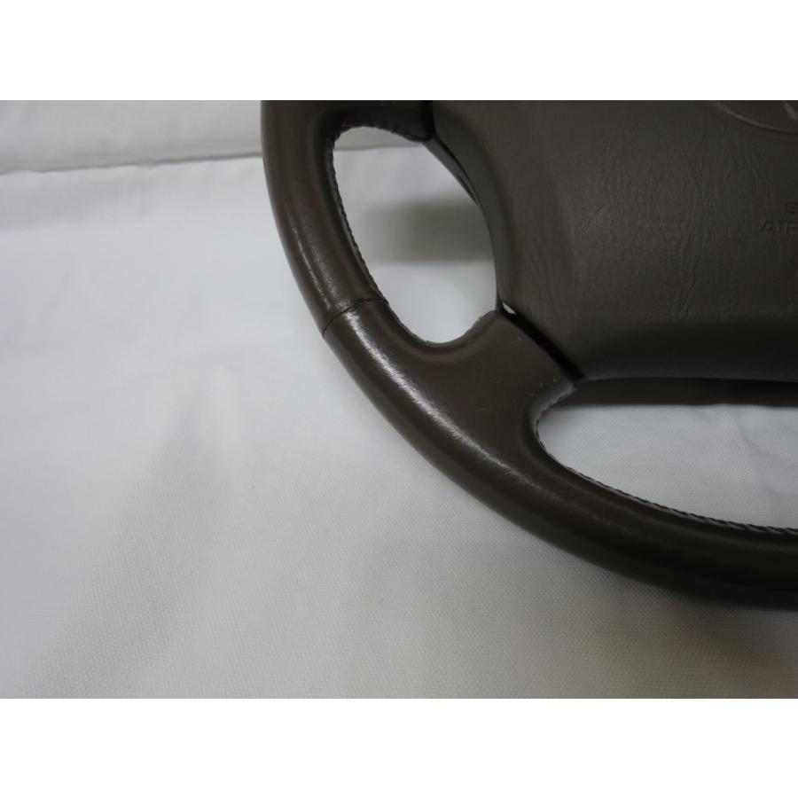 ランクル FZJ80G 80系 後期 純正 革 ステアリング ハンドル エアバック