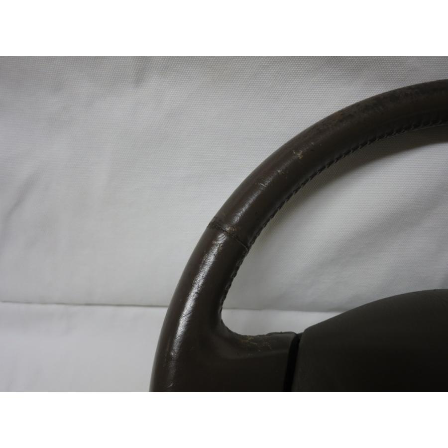 ランクル FZJ80G 80系 後期 純正 革 ステアリング ハンドル エアバック