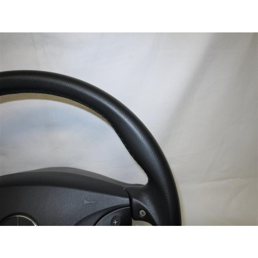 AMG! W211ベンツEクラス E55 E63 純正 革 本革 ステアリング ハンドル 