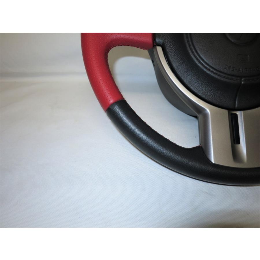 希少!レッドステッチ! 86 ZN6 純正 革 ステアリング ハンドル