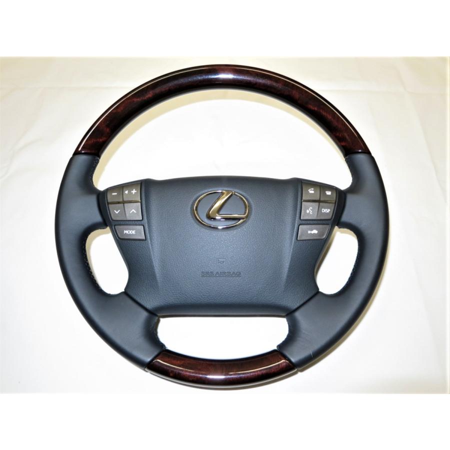 LX570 LX レクサス 純正 ウッド ステアリング エアバック LS ランクル