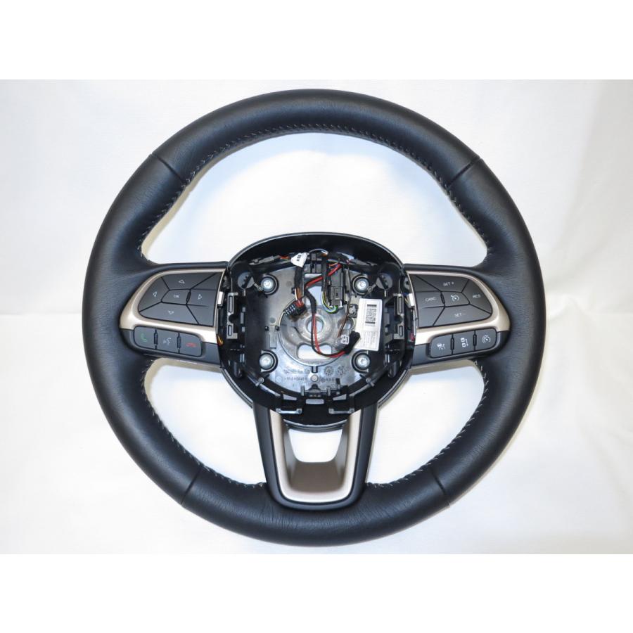 美品! レネゲード リミテッド BU24 BU14 ジープ 純正 革 ステアリング