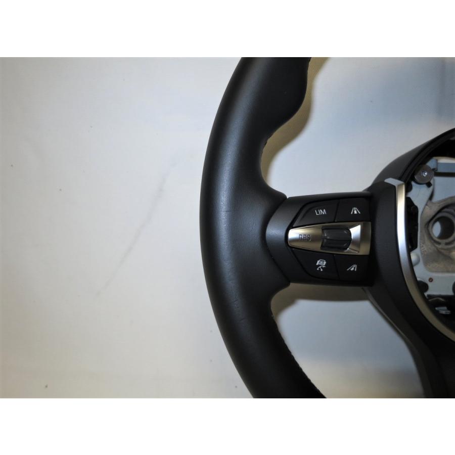 希少! ACCスイッチ F30 BMW 純正 革 ステアリング ハンドル 3-373-F4X