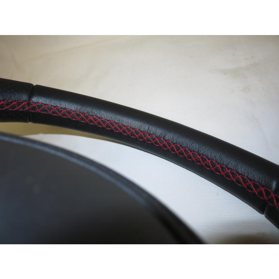 美品! レッドステッチ! 86 ZN6 純正 革 ステアリング ハンドル エア