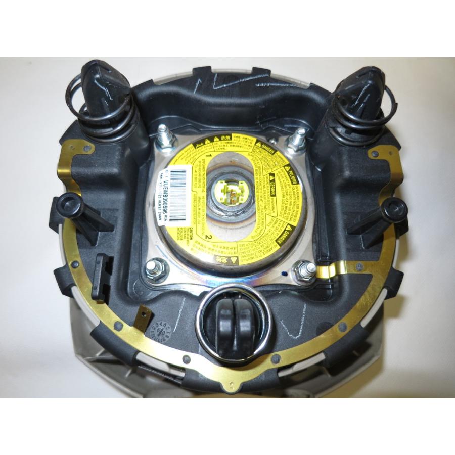 キューブ Z12 純正 革 ステアリング ハンドル エアバック エアーバック