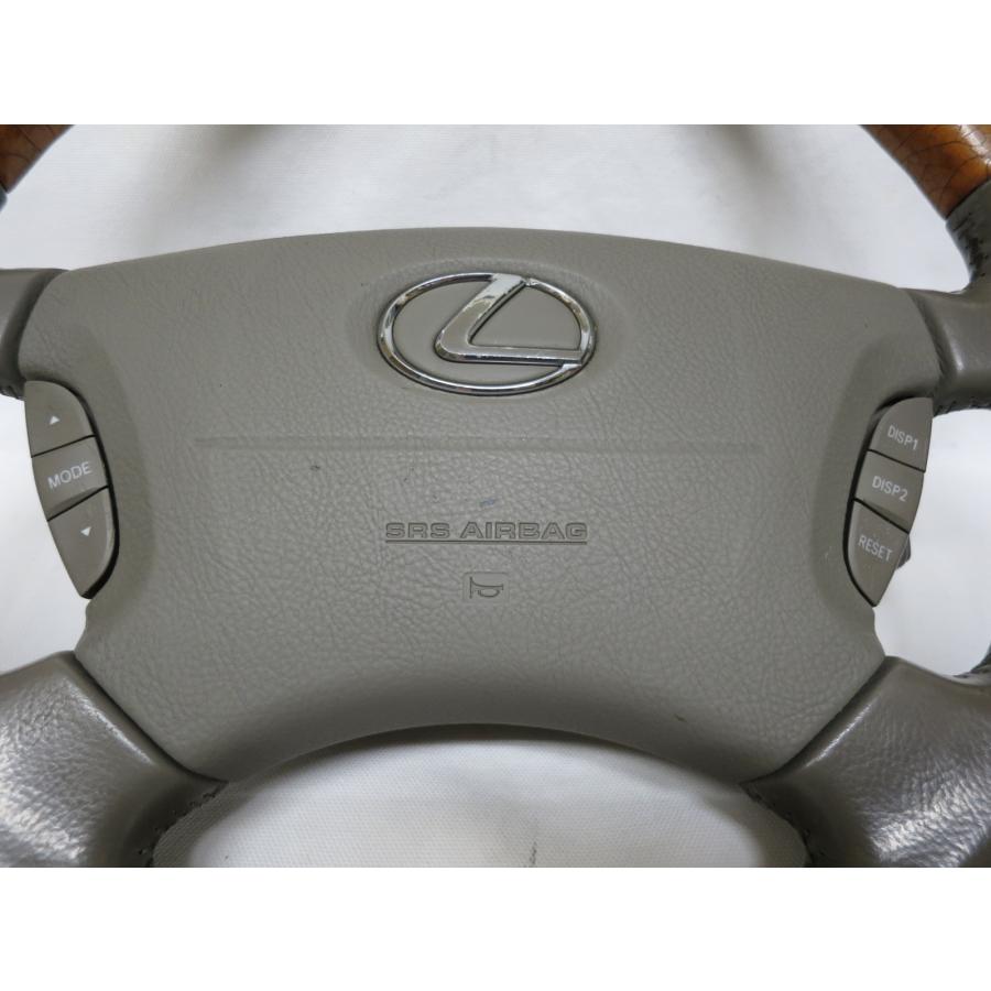 LS LS430 純正 ウッド ステアリング 運転席 エアバック エアーバック 