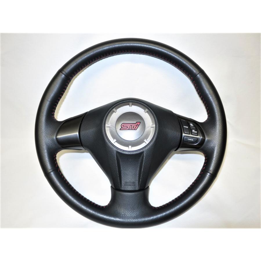 インプレッサ WRX STI GRB GRF GVB GVF 純正 革 ステアリング インプレッサ WRX STI GRB GRF GVB GVF 純正 革 ステアリング