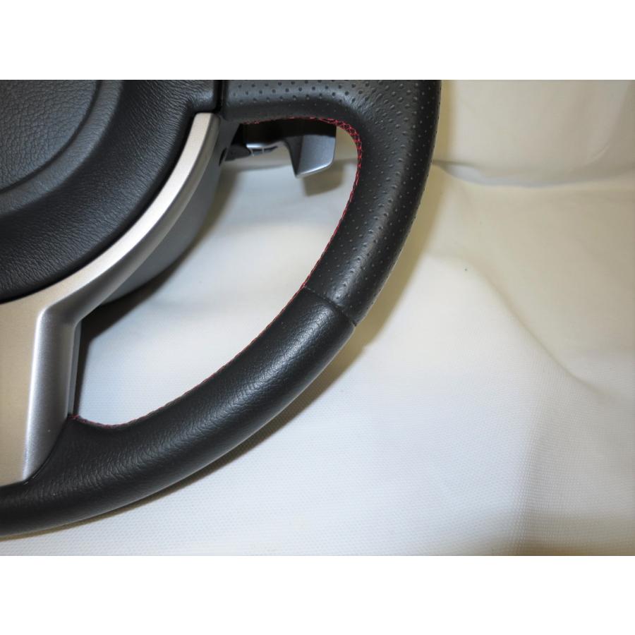 希少! パドル付! BRZ ZC6 純正 革 ステアリング ハンドル エアバック 