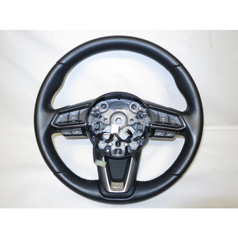 美品! ヒーター付! CX-8 CX8 KG2P KG5P 純正 革 ステアリング ハンドル