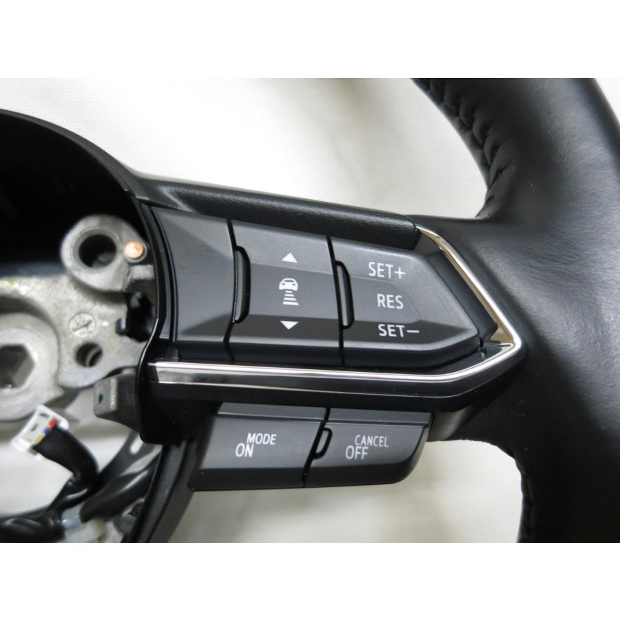 美品! ヒーター付! CX-8 CX8 KG2P KG5P 純正 革 ステアリング ハンドル