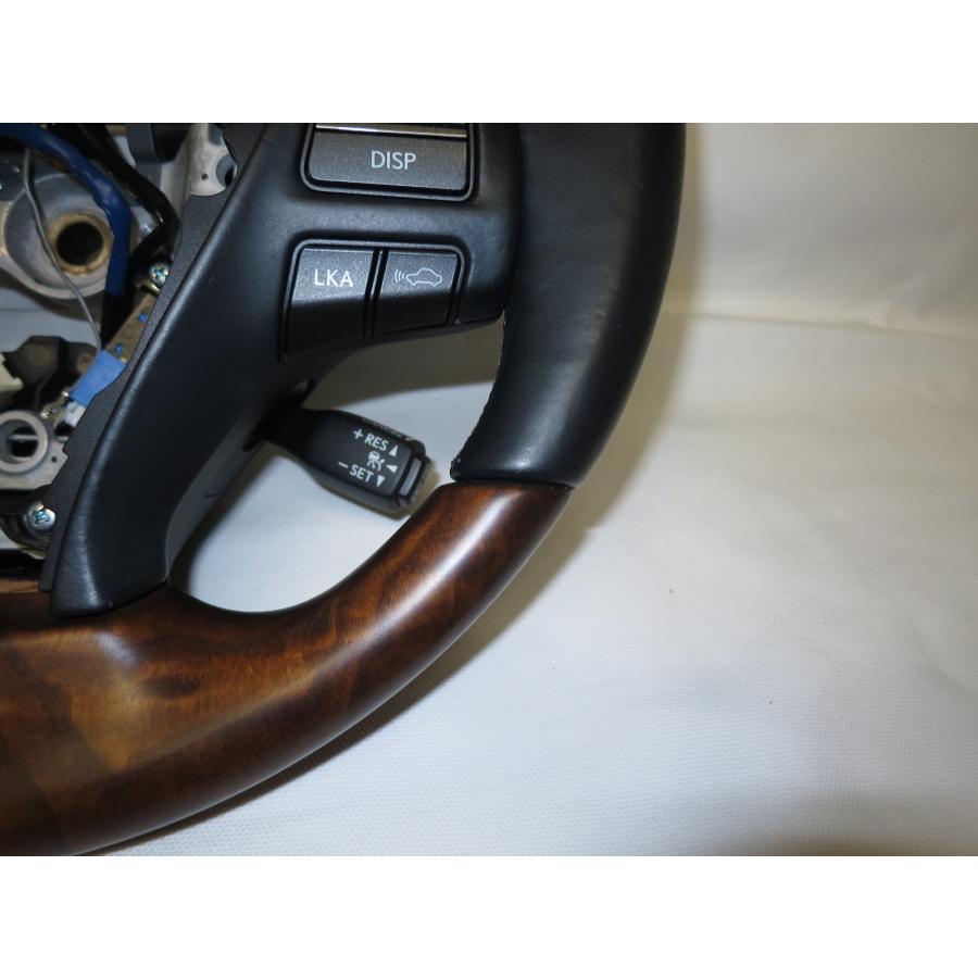 希少! LS LS460 LS600h 後期 純正 ウッド ステアリング ヒーター