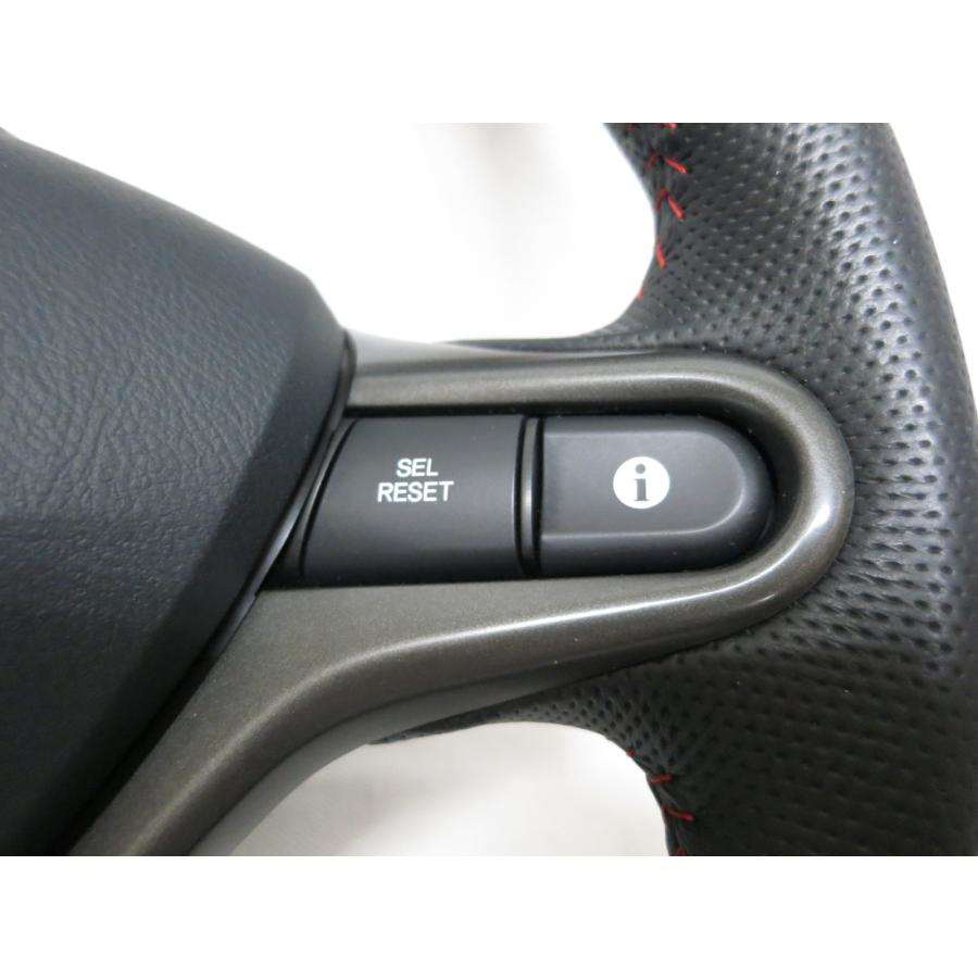 ホンダ  シビックタイプR　ユーロ　FN2　純正ステアリング 美品!シビックFN2 タイプRユーロ 純正 革 ステアリング 運転席 エア