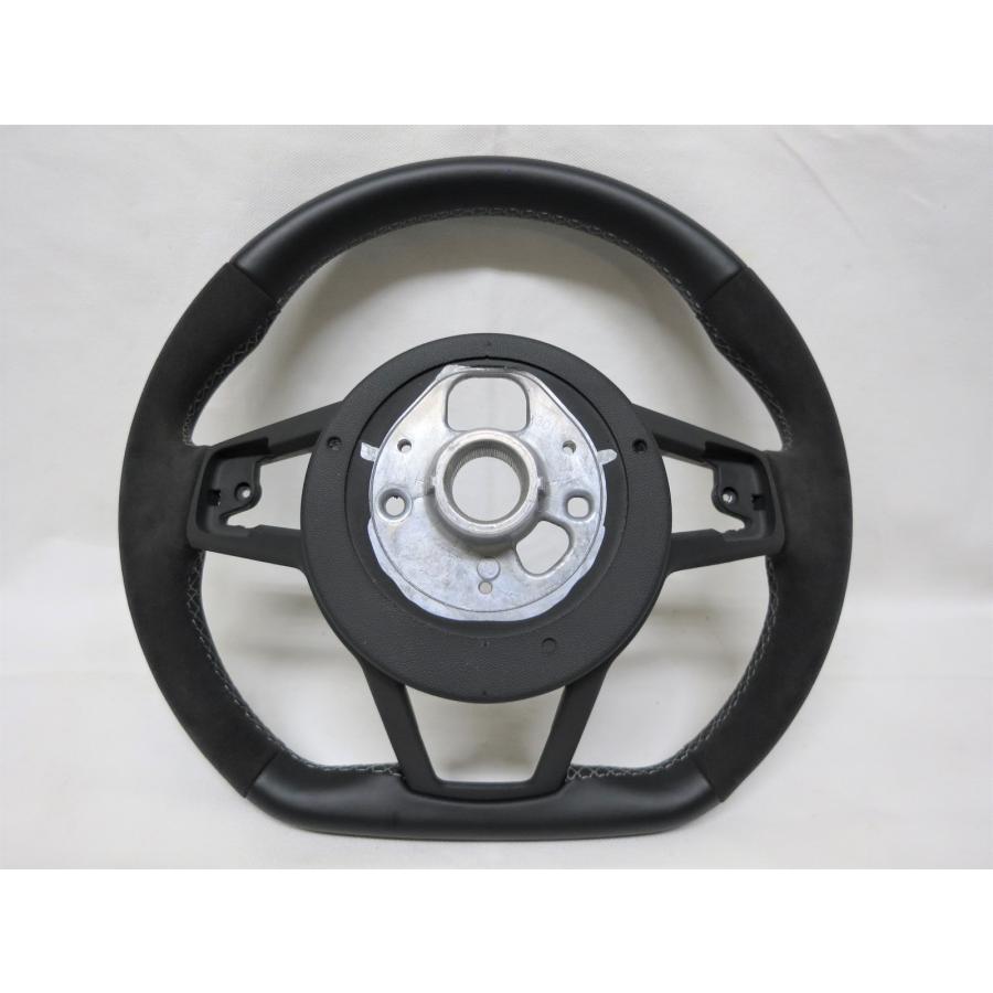 美品! フラットボトム! TT アウディ 8S 純正 アルカンターラ 革