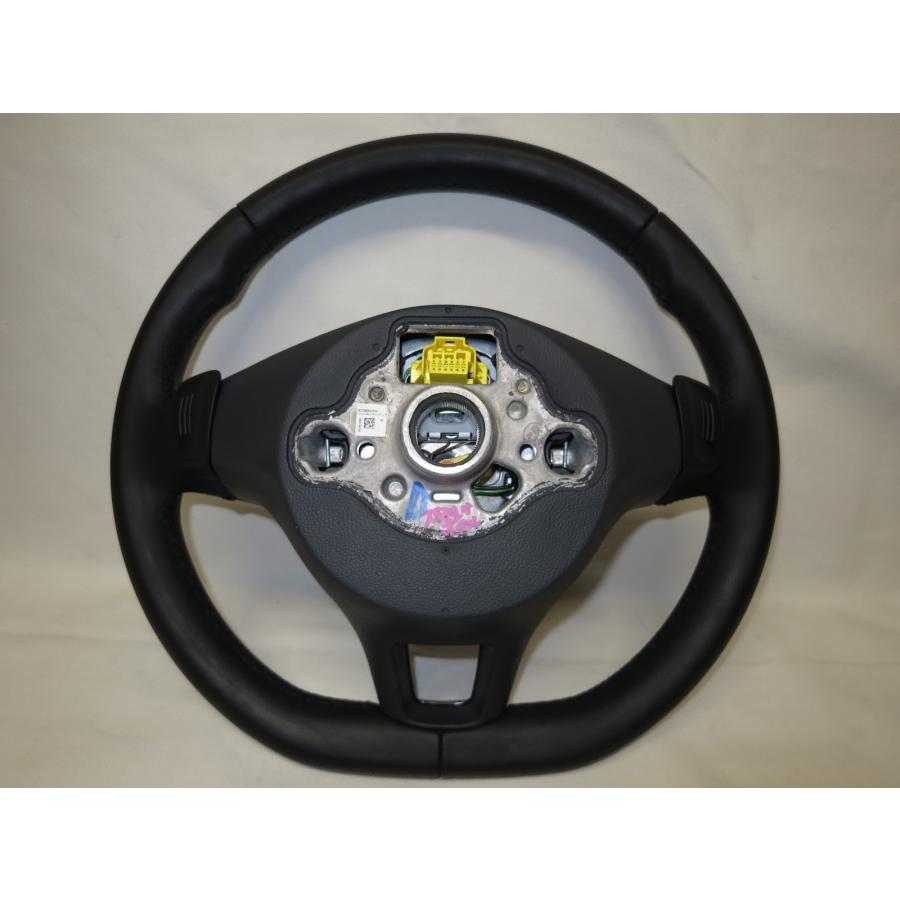 希少! ヴァリアントAUCJZ 5G ゴルフ7 純正 革 ステアリング ハンドル