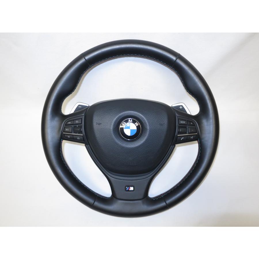 希少Mステッチ! M5 F10 FV44M BMW純正 革 ステアリング ハンドルM1／M2 