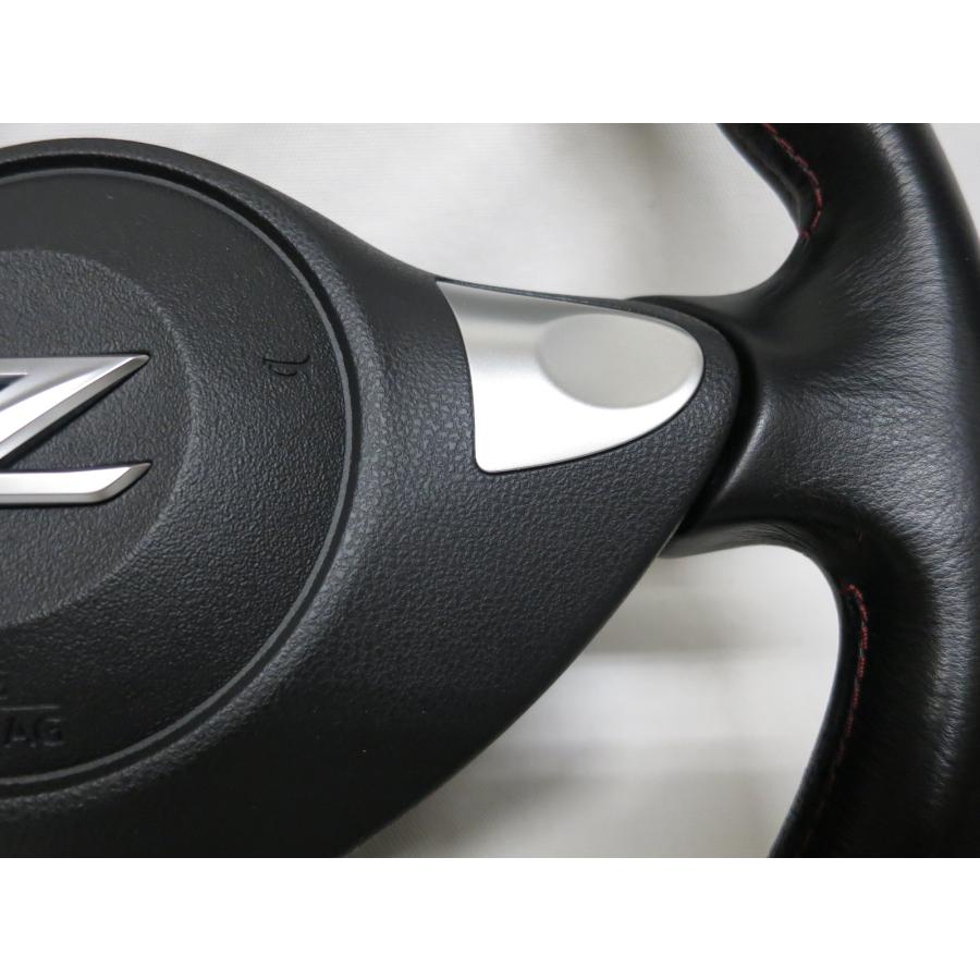 美品!フェアレディZ Z34純正40thアニバーサリー レッドステッチ 革