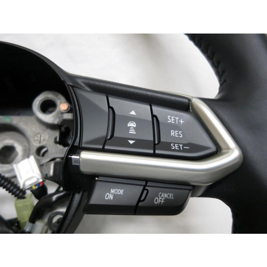 美品! ヒーター付! CX-5 KF2P KFEP 純正 革 ステアリング ハンドル