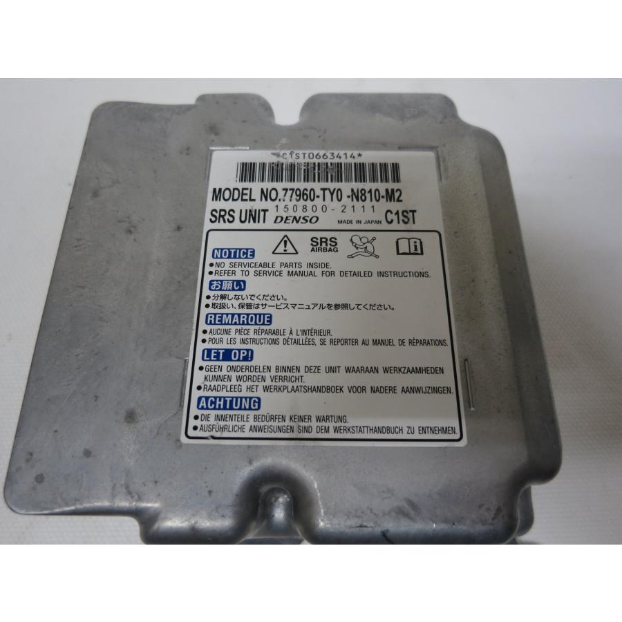 ホンダ 純正 N-BOX JF1 エアバッグコンピューター。モデル番号： 77960-TY0-J411-M2 NBOX DBA-JF1 エアバックコンピューター 77960-TY0-J411-M2 370722